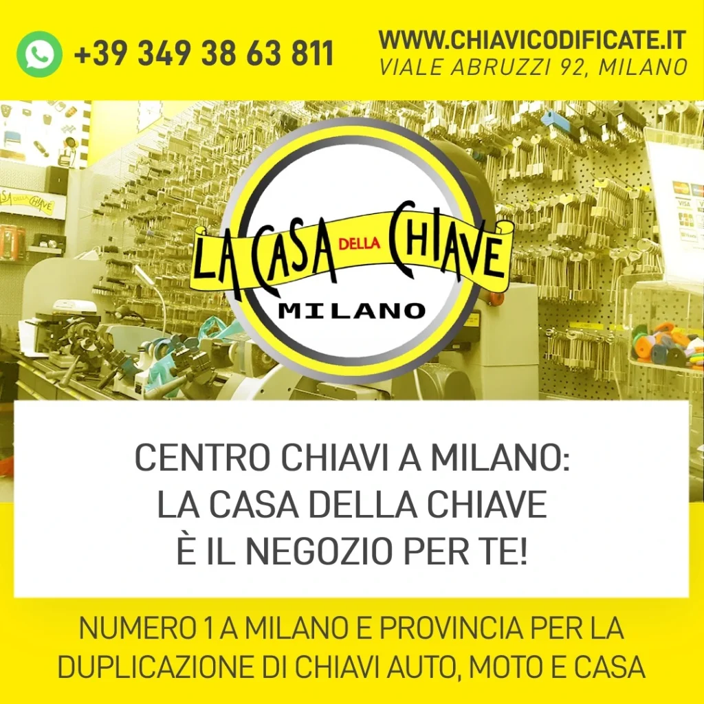 Centro chiavi a Milano: La Casa della Chiave è il negozio per te!