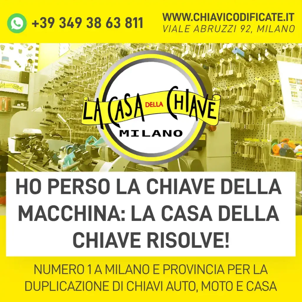 Ho perso la chiave della macchina: La Casa della Chiave risolve!