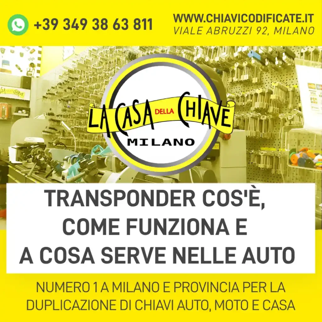 Transponder cos'è, come funziona e a cosa serve nelle auto