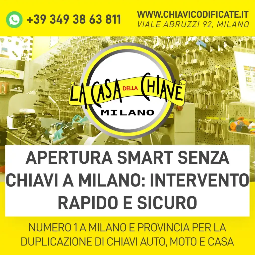 Chiavi Smart ForFour Milano: servizio rapido e professionale