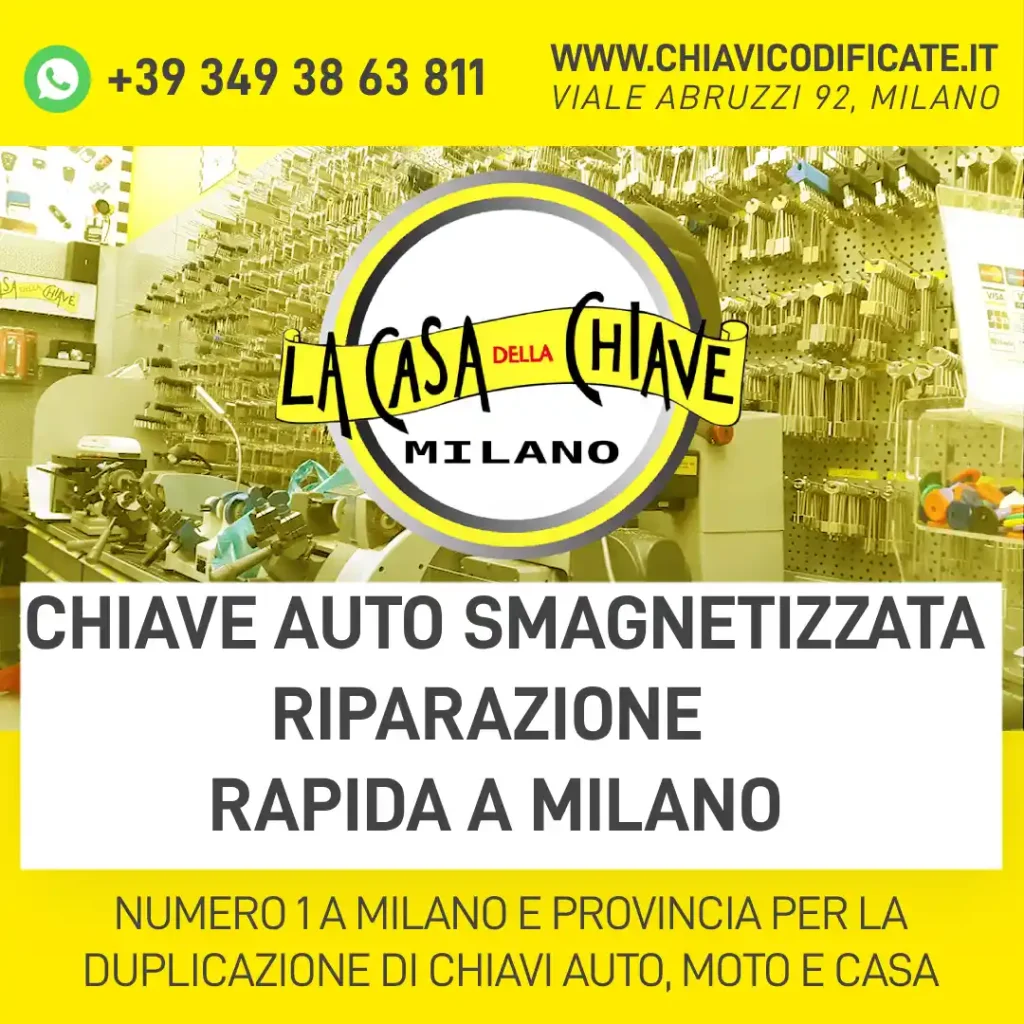 Chiave Auto Smagnetizzata? Riparazione Rapida a Milano