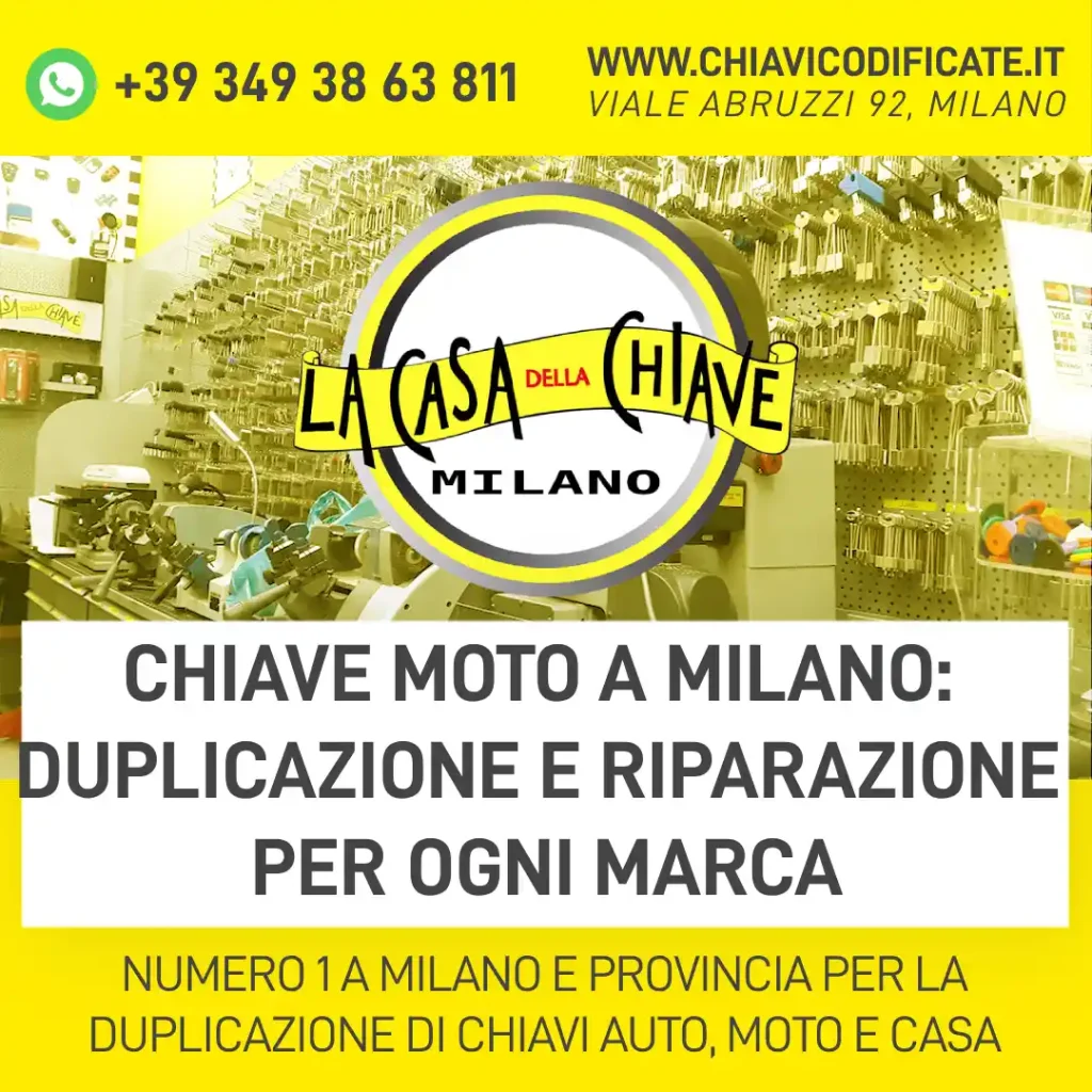 Chiave Moto a Milano: Duplicazione e Riparazione per Ogni Marca