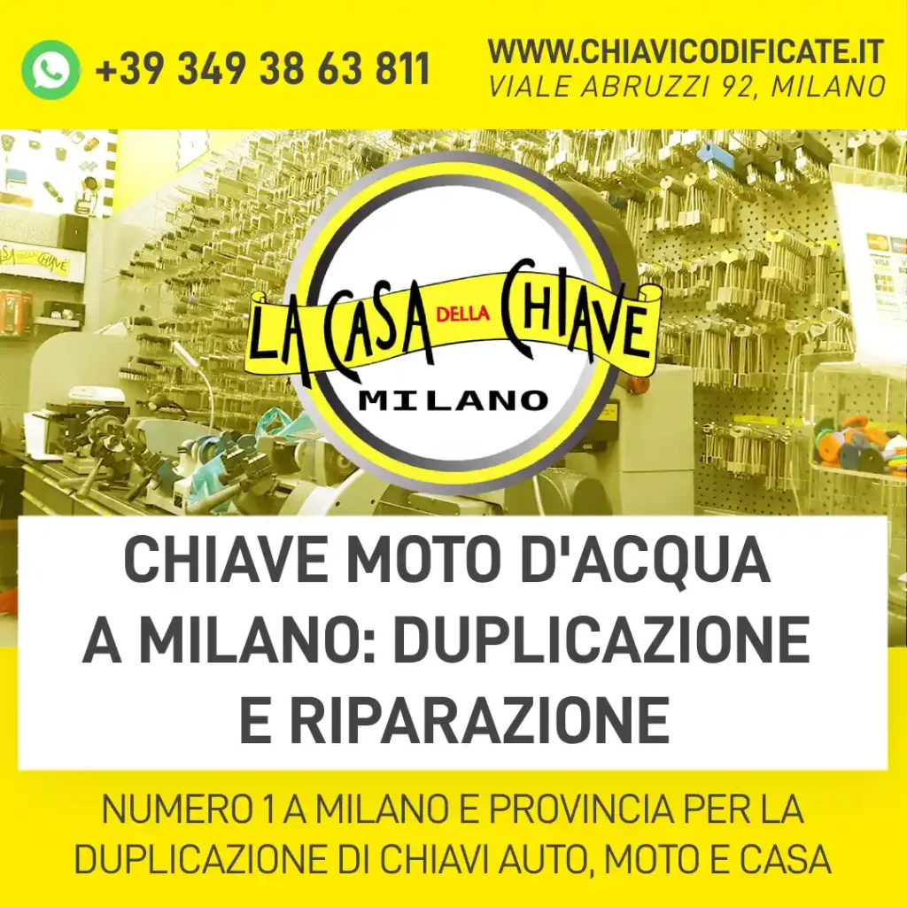 Chiave Moto d'Acqua a Milano: Duplicazione e Riparazione