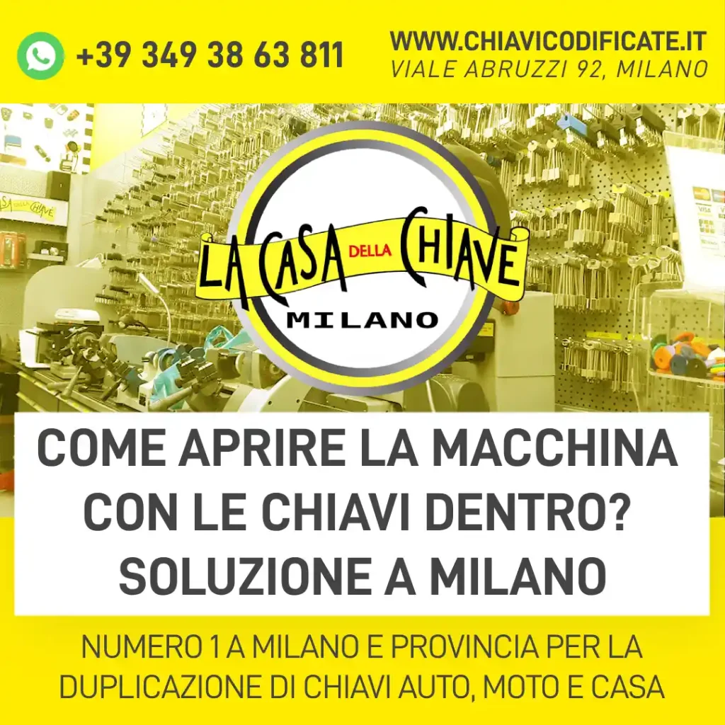 Come Aprire la Macchina con le Chiavi Dentro? Soluzione a Milano