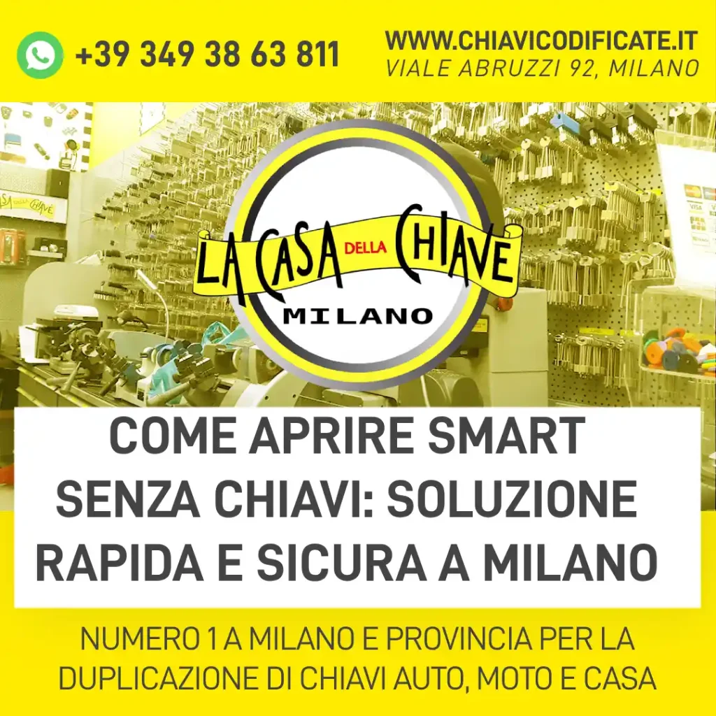 Come aprire Smart senza chiavi: soluzione rapida e sicura a Milano