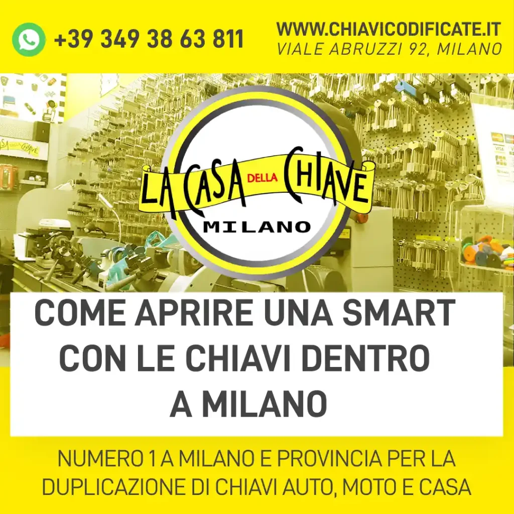 Come aprire una Smart con le chiavi dentro a Milano