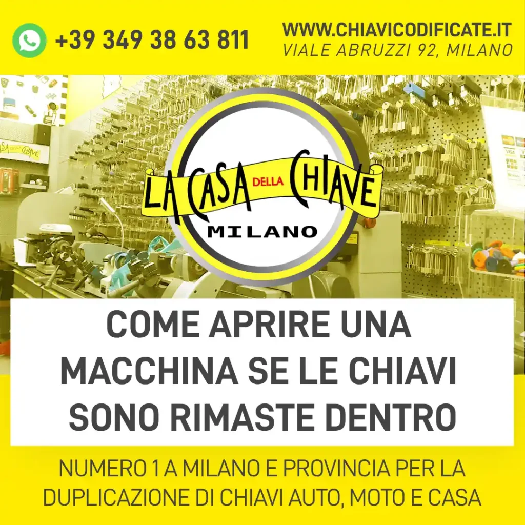 Come aprire una macchina se le chiavi sono rimaste dentro