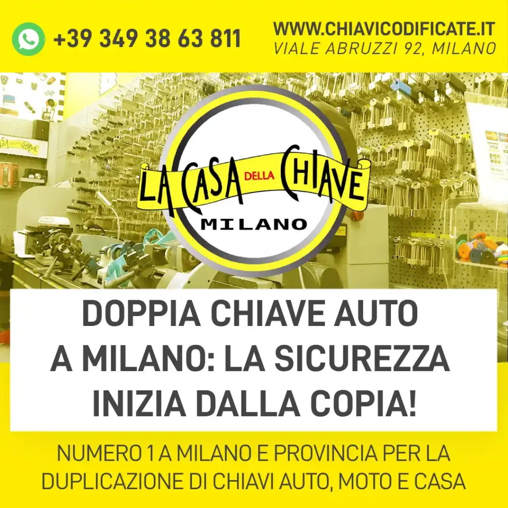 Doppia Chiave Auto a Milano: La Sicurezza Inizia dalla Copia!