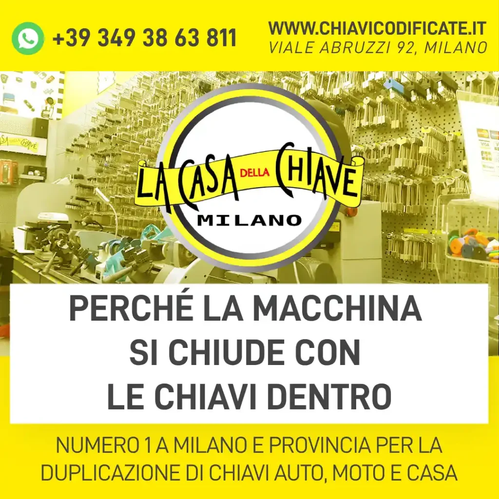 Perché la macchina si chiude con le chiavi dentro