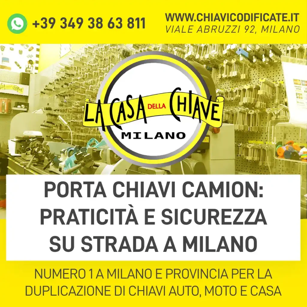 Porta chiavi camion: praticità e sicurezza su strada a Milano