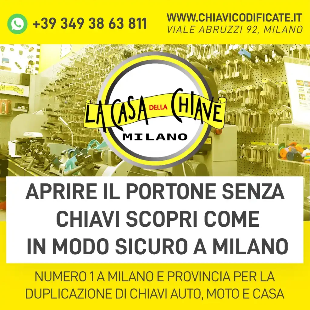 Aprire il portone senza chiavi Scopri come in modo sicuro a Milano