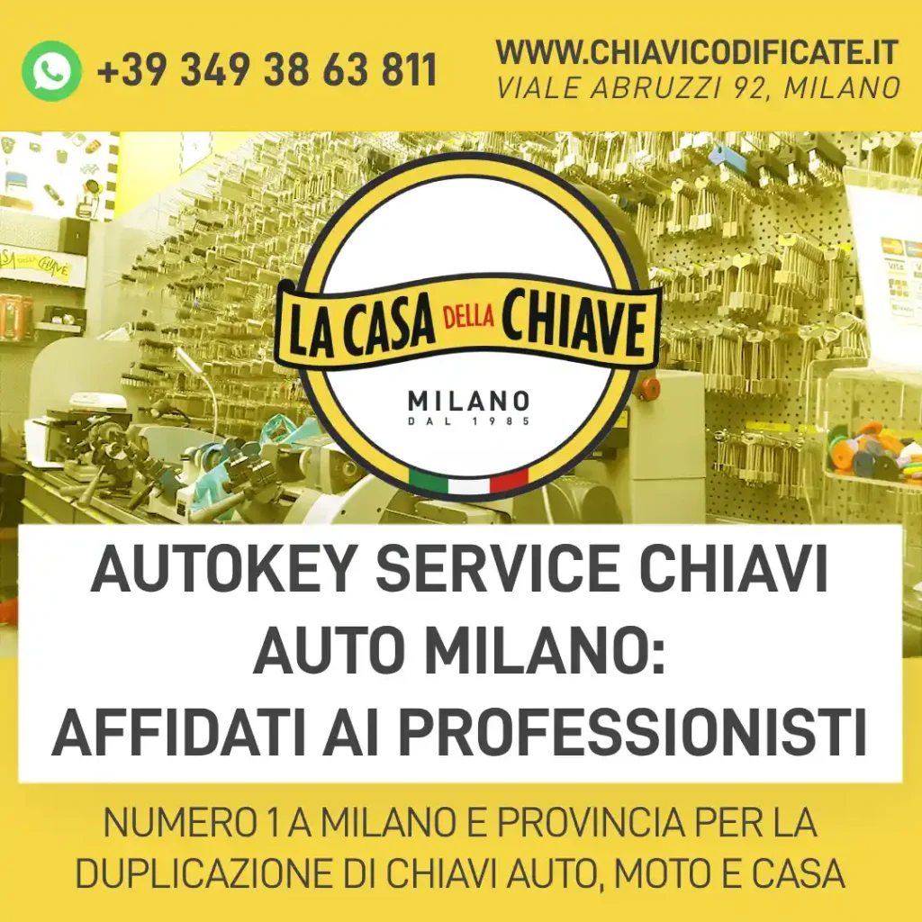 Autokey Service Chiavi Auto Milano: Affidati ai Professionisti