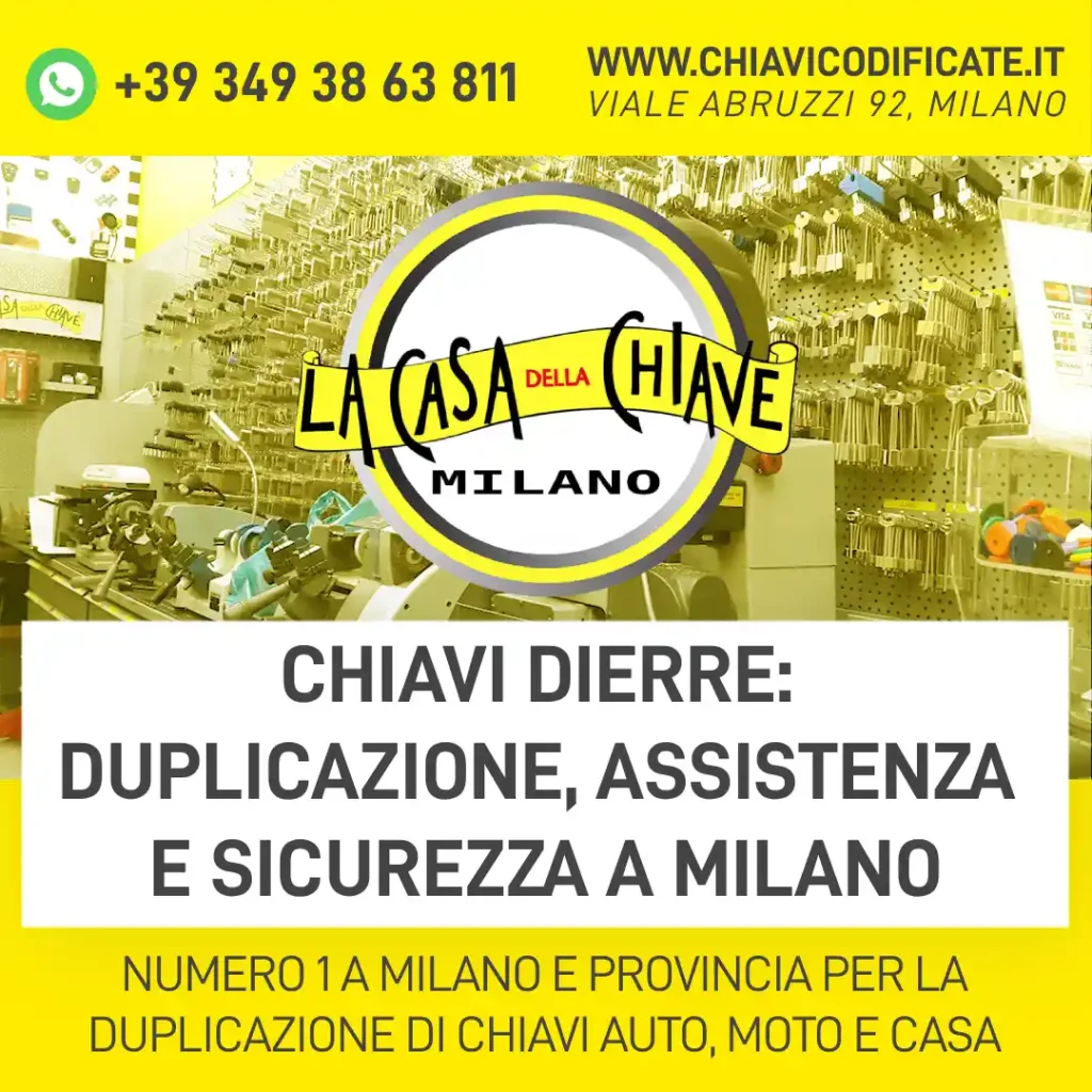 Chiavi Dierre: duplicazione, assistenza e sicurezza a Milano