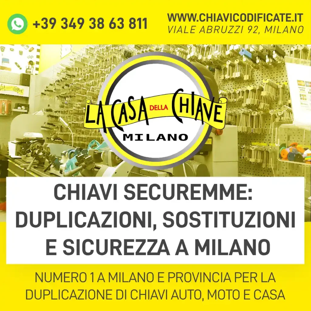 Chiavi Securemme: duplicazioni, sostituzioni e sicurezza a Milano