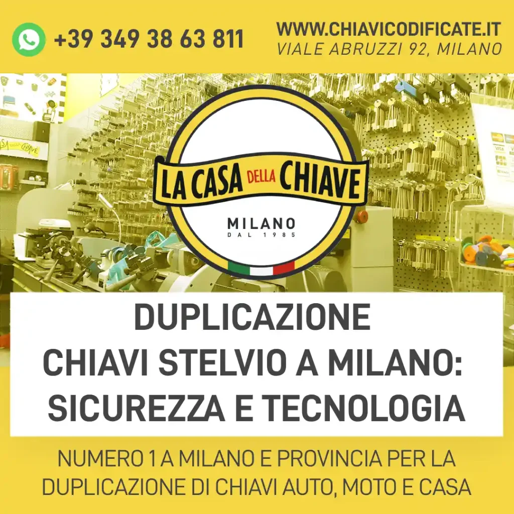 Duplicazione chiavi Stelvio a Milano: sicurezza e tecnologia