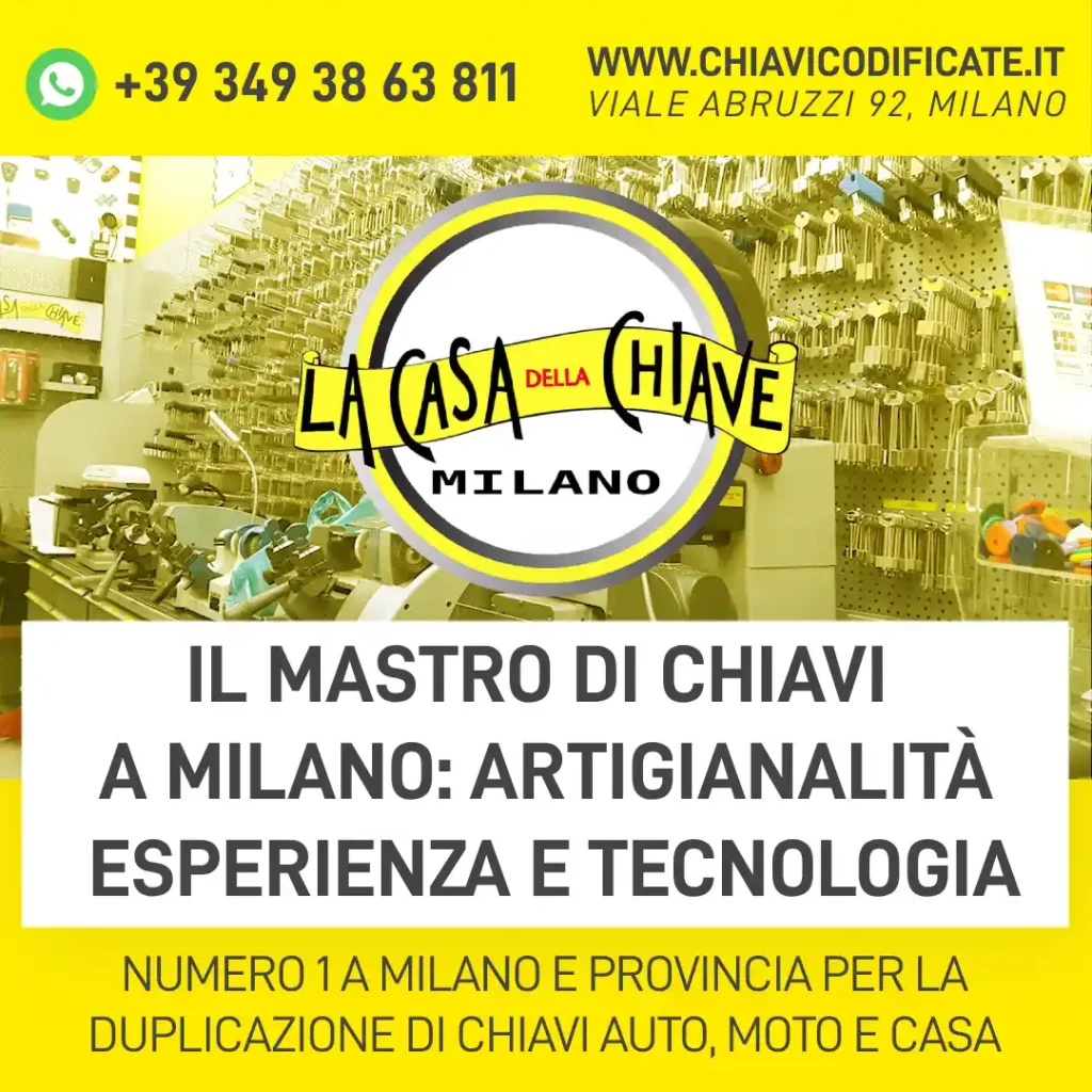 Il mastro di chiavi a Milano: artigianalità esperienza e tecnologia