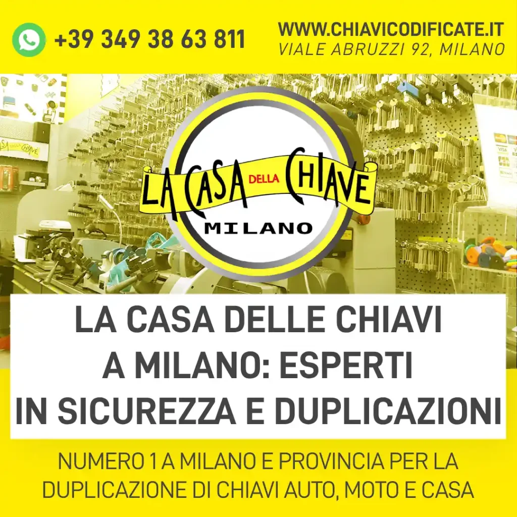 La Casa delle Chiavi a Milano: esperti in sicurezza e duplicazioni