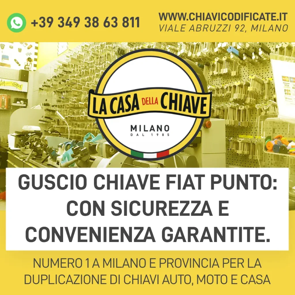 Guscio chiave Fiat Punto: con sicurezza e convenienza garantite.
