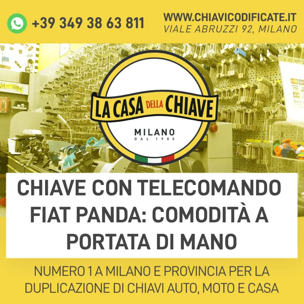 Chiave con Telecomando Fiat Panda: Comodità a Portata di Mano