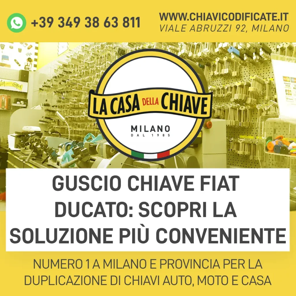 Guscio chiave Fiat Ducato: Scopri la soluzione più conveniente