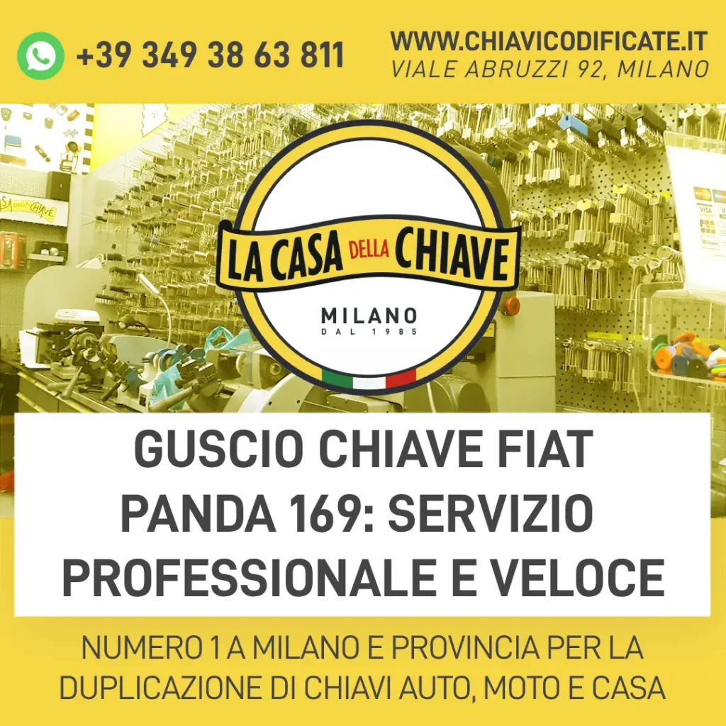 Guscio Chiave Fiat Panda 169: Servizio Professionale e Veloce