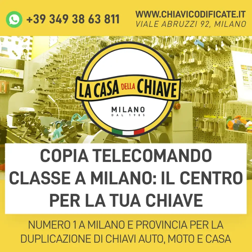 Copia Telecomando Classe A Milano: il centro per la tua chiave