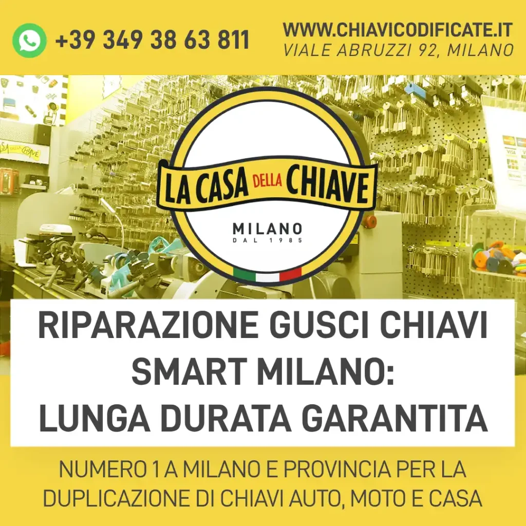 Riparazione Gusci Chiavi Smart Milano: lunga durata garantita