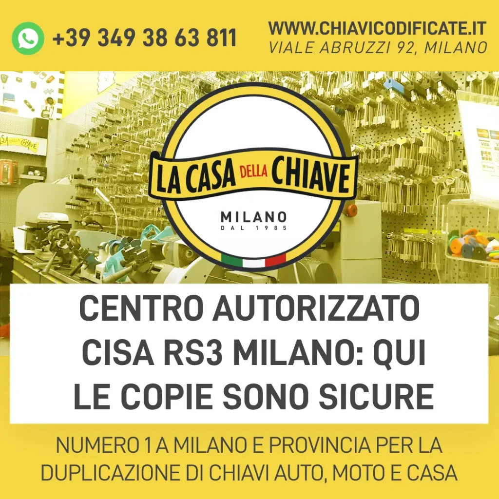 Centro Autorizzato Cisa RS3 Milano: Qui le Copie Sono Sicure