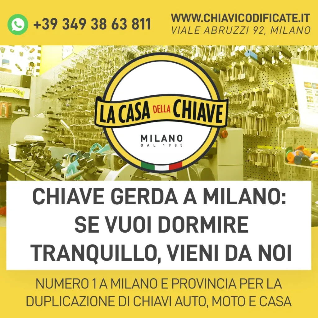Chiave Gerda a Milano: Se Vuoi Dormire Tranquillo, vieni da noi