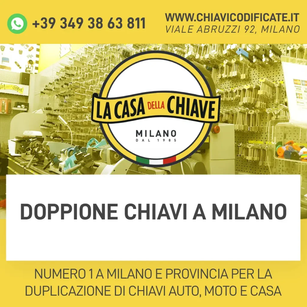 Doppione chiavi a Milano