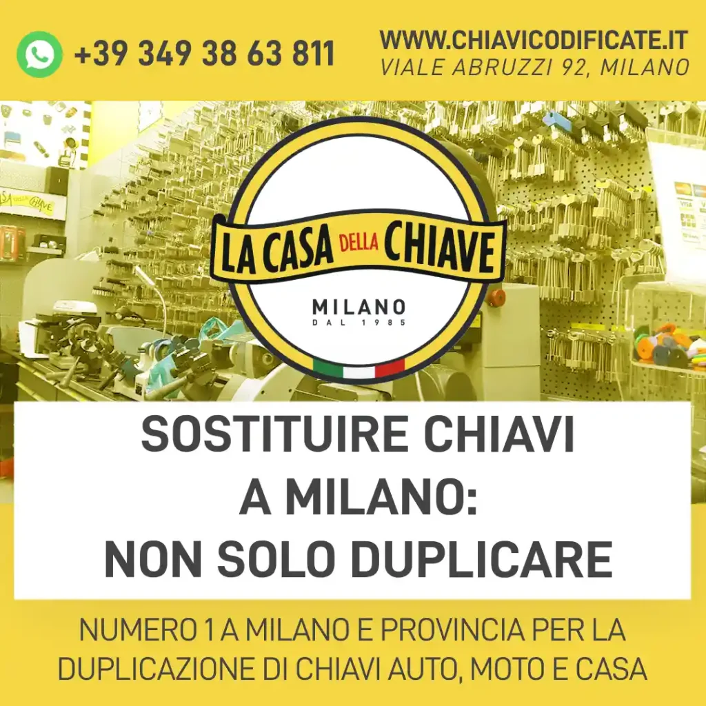 Sostituire chiavi a Milano: Non solo duplicare