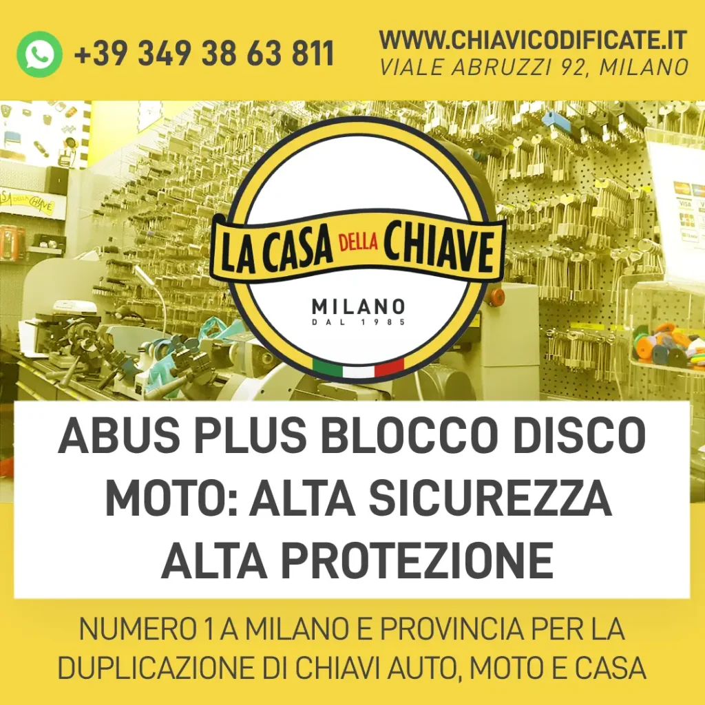 Abus Plus Blocco Disco Moto: Alta Sicurezza Alta Protezione