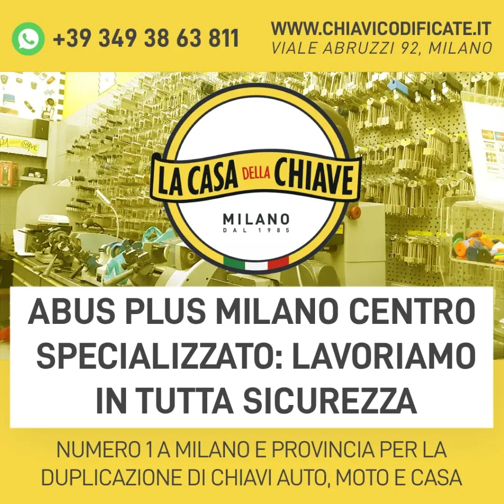 Abus Plus Milano Centro Specializzato: lavoriamo in tutta sicurezza