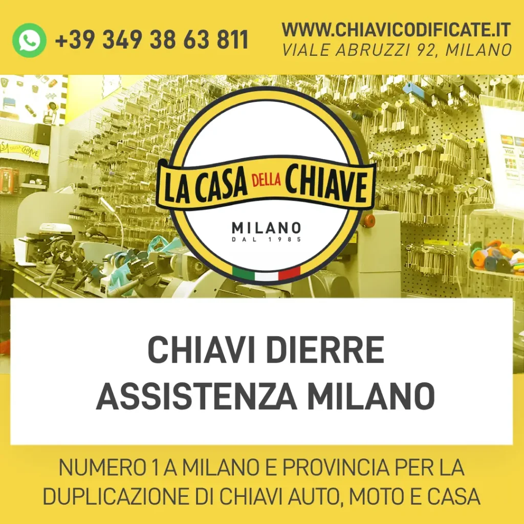 Chiavi Dierre assistenza Milano
