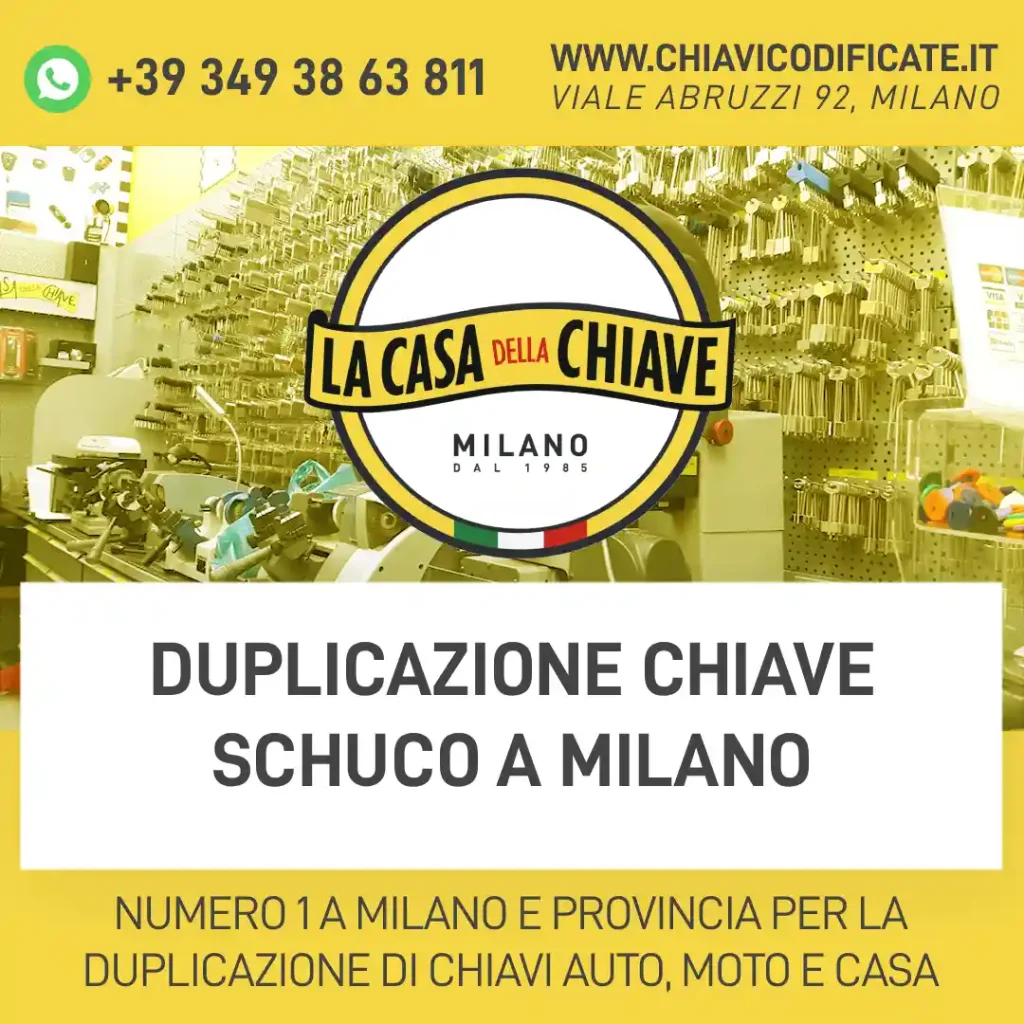 Duplicazione chiave Schuco a Milano