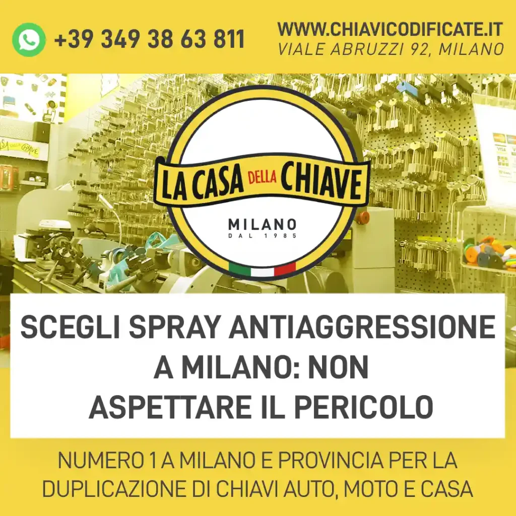 Scegli spray Antiaggressione a Milano: Non aspettare il pericolo