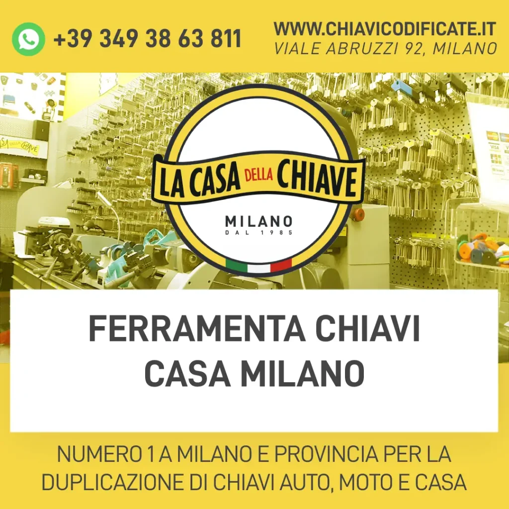 Ferramenta chiavi casa Milano