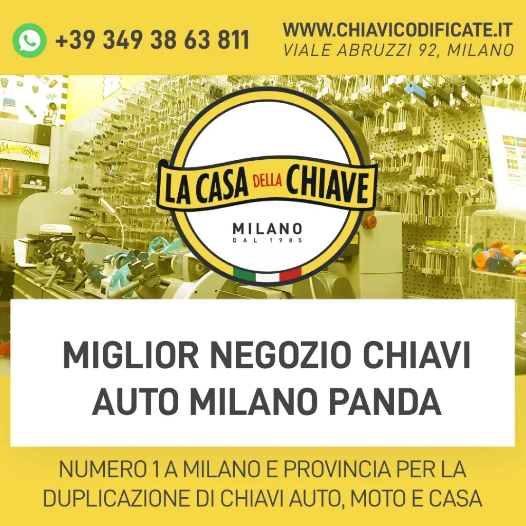 miglior negozio chiavi auto Milano Panda