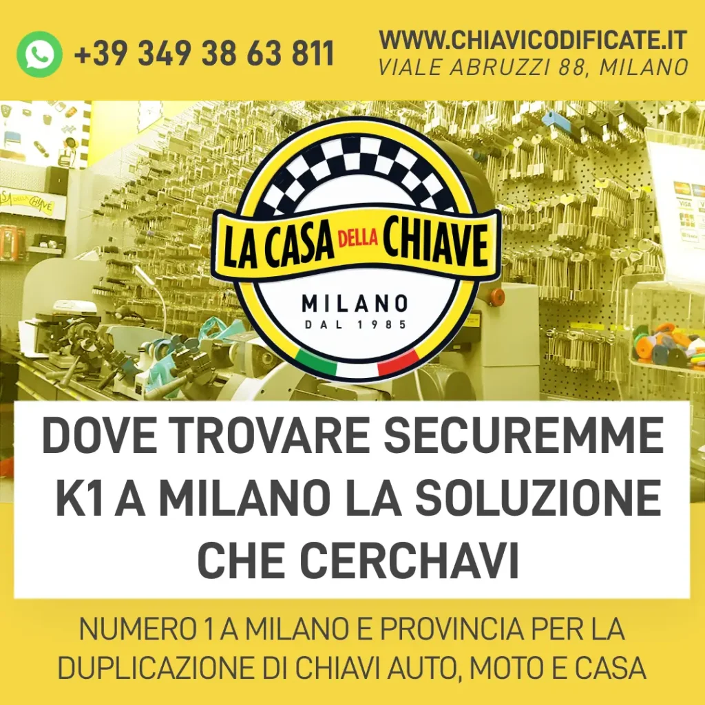 Dove trovare Securemme K1 a Milano? La Soluzione che cerchavi