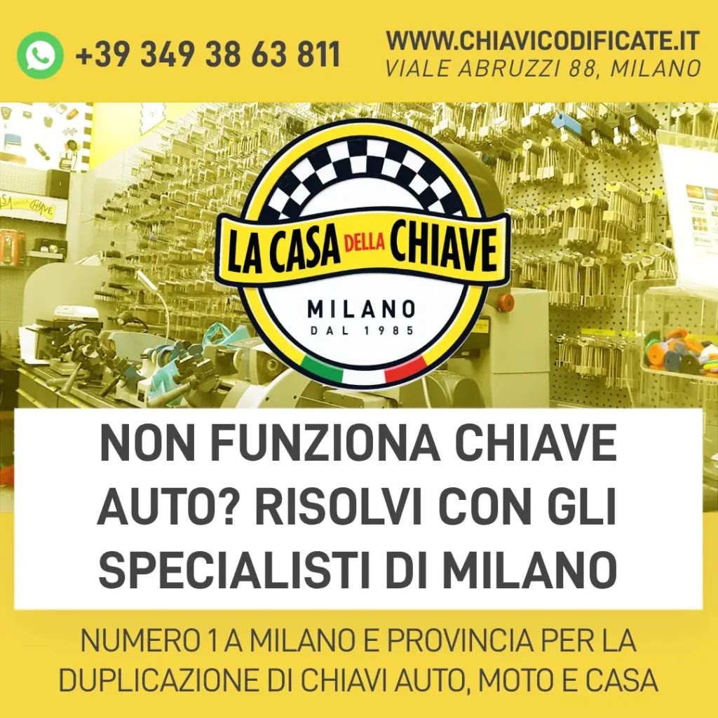 Non Funziona Chiave Auto? Risolvi con gli Specialisti di Milano