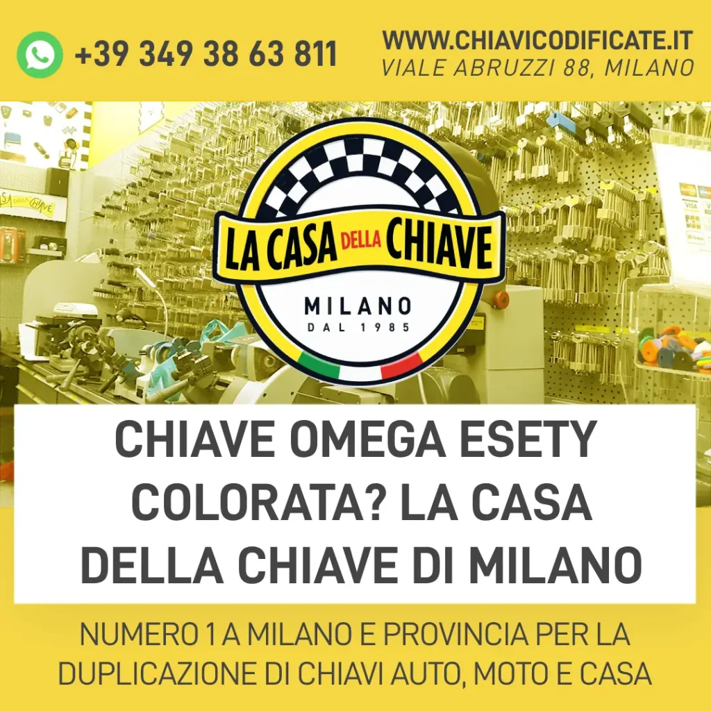 Chiave Omega ESETY Colorata? La Casa della Chiave di Milano