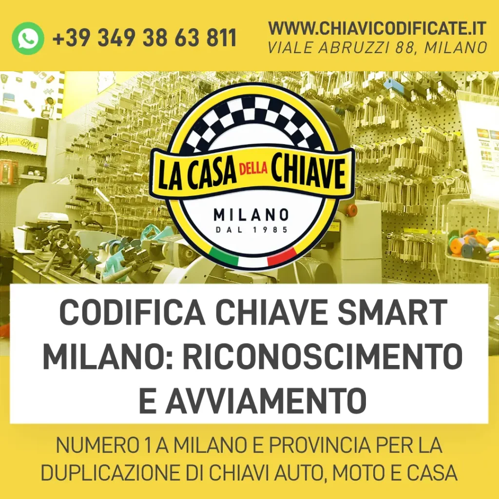Codifica chiave Smart Milano: riconoscimento e avviamento