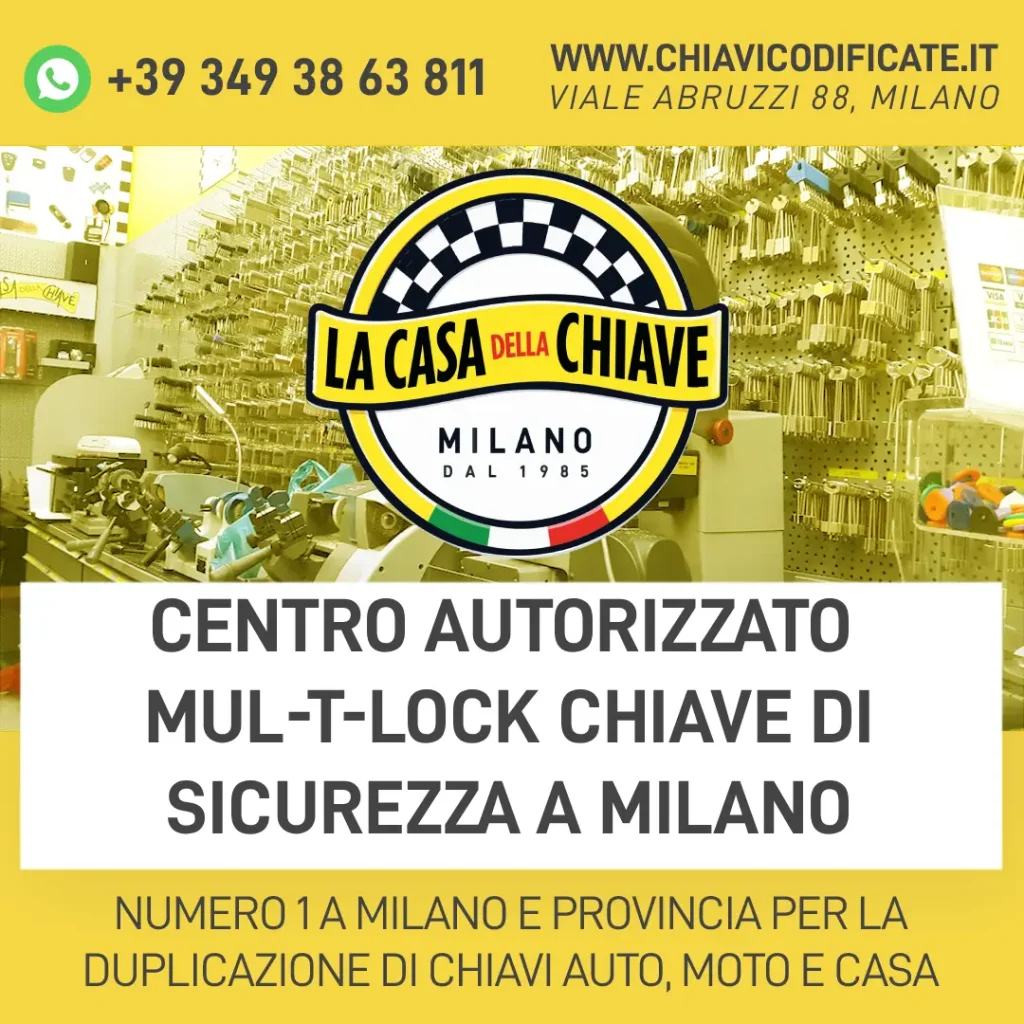 Centro Autorizzato Mul-T-Lock Chiave di Sicurezza a Milano