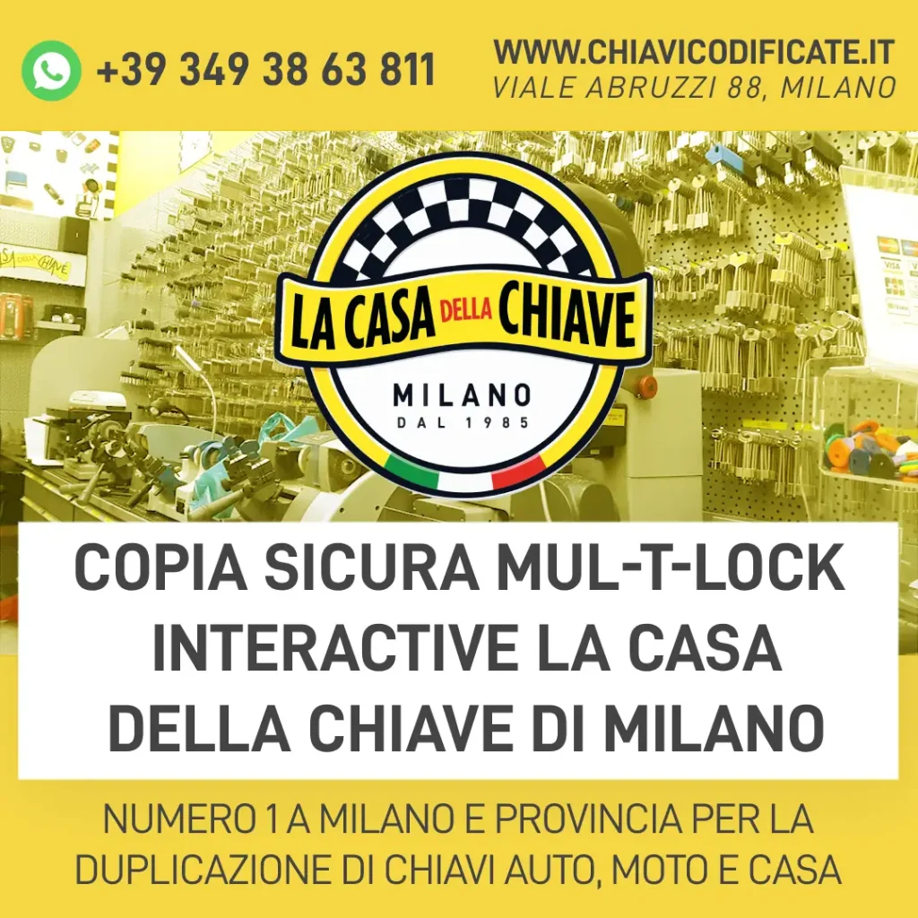 Copia Sicura Mul-T-Lock Interactive La Casa della Chiave di Milano