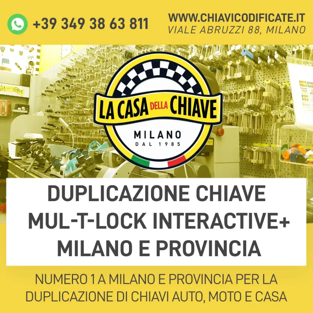 Duplicazione Chiave Mul-T-Lock Interactive+ Milano e Provincia