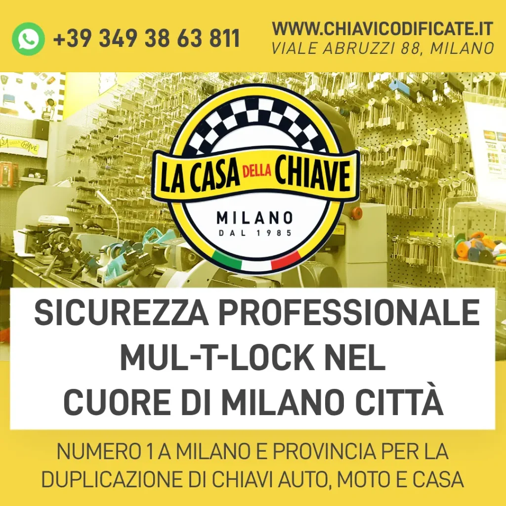 Sicurezza Professionale Mul-T-Lock nel Cuore di Milano Città